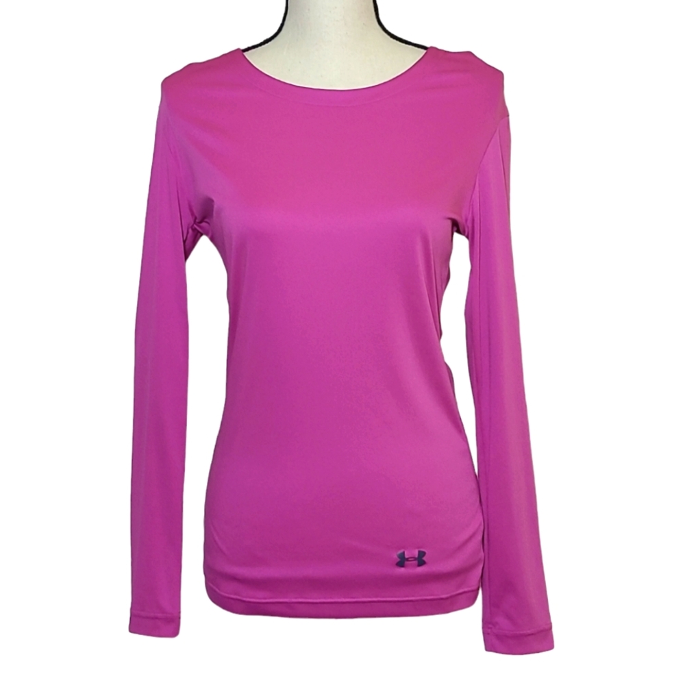 Women's Under Armour Heat Gear Pullover Long Sleeve With Roll Tab Sleeve